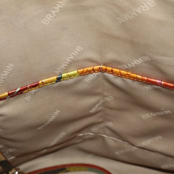 Brahmin Large Duxbury Retro Jungle Melbourne satchel with shoulder strap EUC - Picture 11 of 11